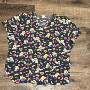 Minion scrub top 2X‎